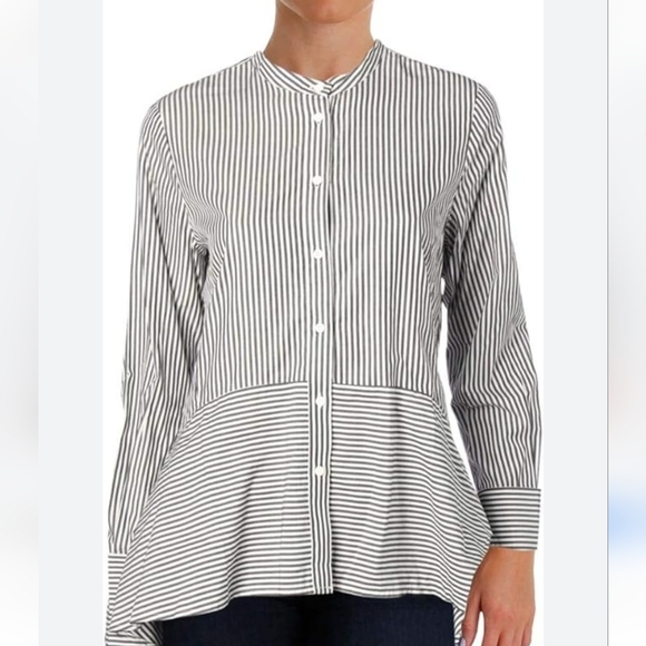 Striped Black and White Women's Top , French connection, size 4, new with tags - Picture 1 of 8